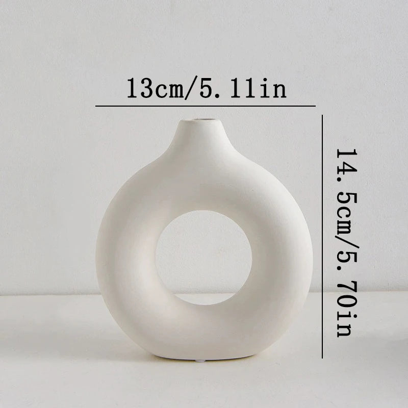 Vase Nordik™ – Vase à Fleurs Plastique Blanc Minimaliste