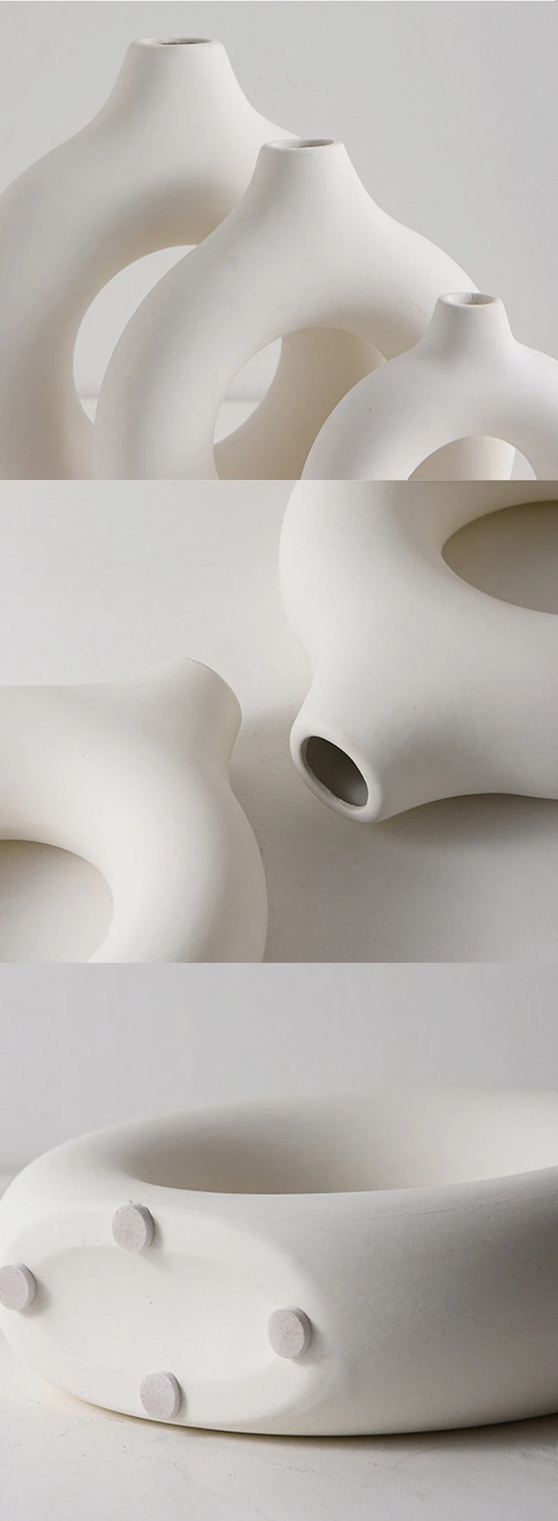 Vase Nordik™ – Vase à Fleurs Plastique Blanc Minimaliste