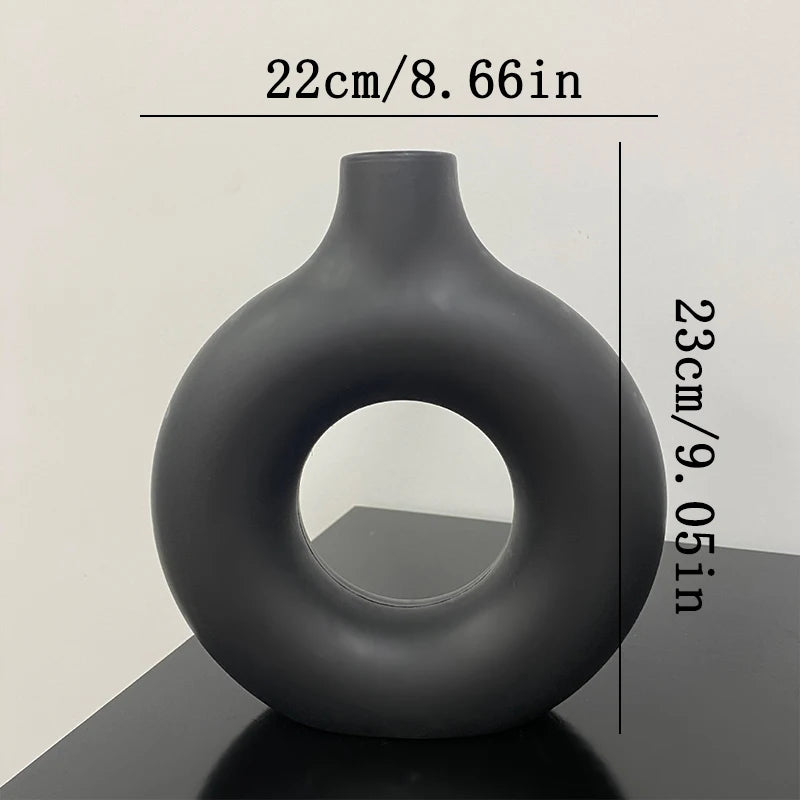 Vase Nordik™ – Vase à Fleurs Plastique Blanc Minimaliste