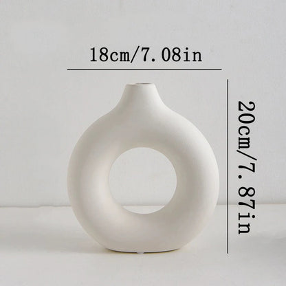 Vase Nordik™ – Vase à Fleurs Plastique Blanc Minimaliste