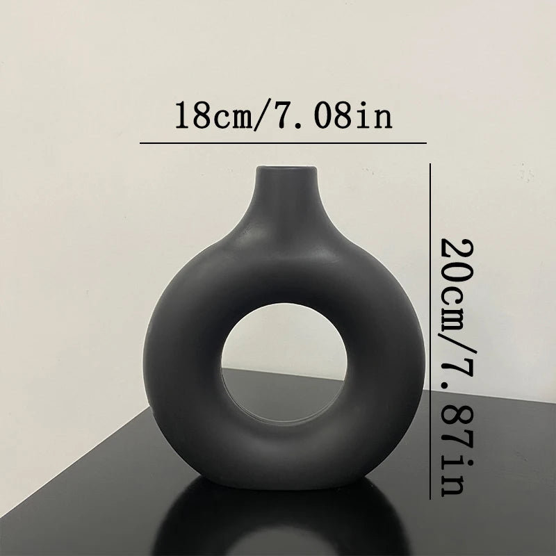 Vase Nordik™ – Vase à Fleurs Plastique Blanc Minimaliste