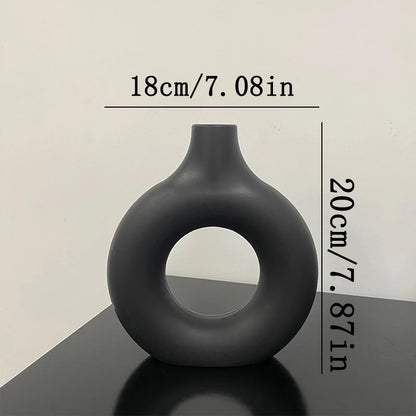 Vase Nordik™ – Vase à Fleurs Plastique Blanc Minimaliste
