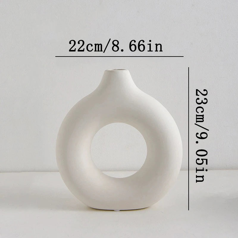 Vase Nordik™ – Vase à Fleurs Plastique Blanc Minimaliste