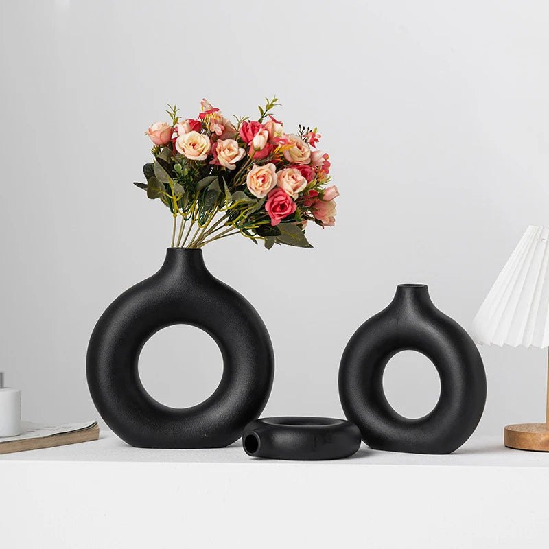 Vase Nordik™ – Vase à Fleurs Plastique Blanc Minimaliste