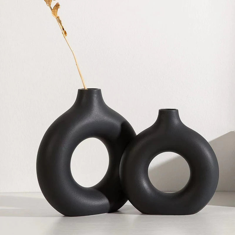 Vase Nordik™ – Vase à Fleurs Plastique Blanc Minimaliste